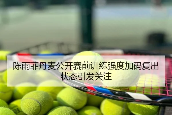 陈雨菲丹麦公开赛前训练强度加码复出状态引发关注